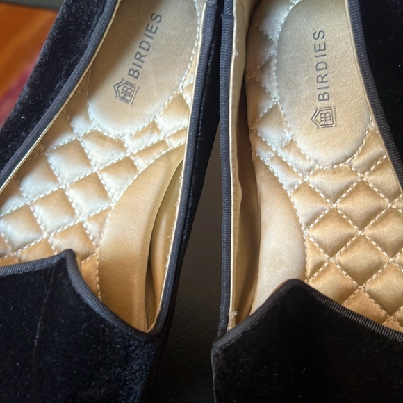 BIRDIES , Elegant Black Velvet women’s Loafers - Picture 8 of 10